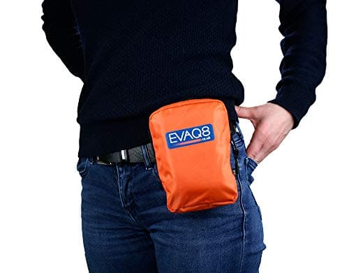 EVAQ8 Outdoor Worker Personal Trauma First Aid Kit in Orange Belt Bag IFAK — view 2