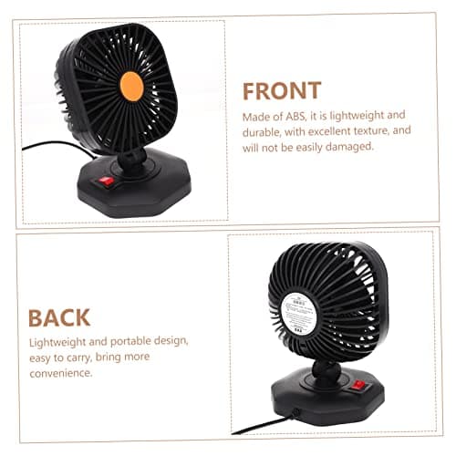 SHINEOFI Car USB Fan Compact Silent Cooling Fan for Vehicles for Summer Travel Compatible with Car Charger Power Bank Durable Portable Design — view 5