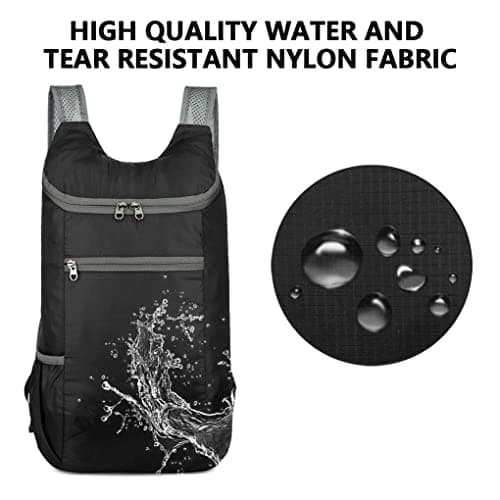 Feibmir 2 Pack 20L Small Foldable Lightweight Packable Backpack — view 5
