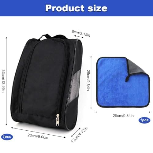 Golf Shoe Bags for Men Women, Waterproof Football Boot Bag with Shoe Towel — view 2