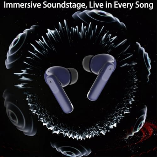 Wireless Ear buds 6-Mic Noise Canceling Large Dual LED Display 48H Playtime — view 3