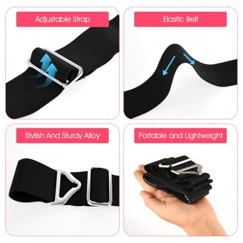 2-in-1 Luggage Straps Travel Belt for Carry On Bag — view 3