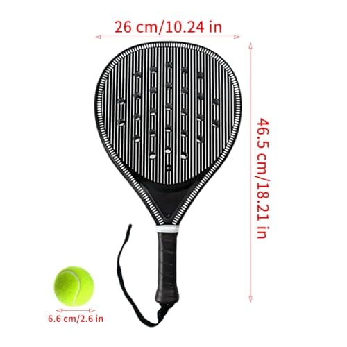 Pickleball Racket Carbon Fiber Portable Non-Slip Ergonomic Paddle — view 6