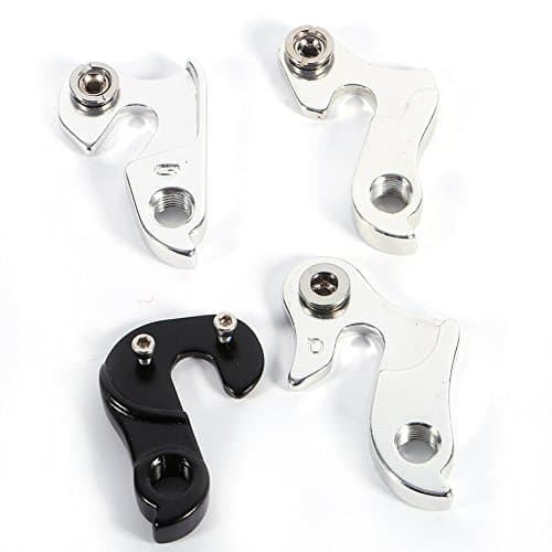 Universal Bike Derailleur Hanger Hook, Aluminium Alloy Rear Gear Mech Adapter, 4 Size Drop Out for Mountain Bikes, 7 Pack — view 2
