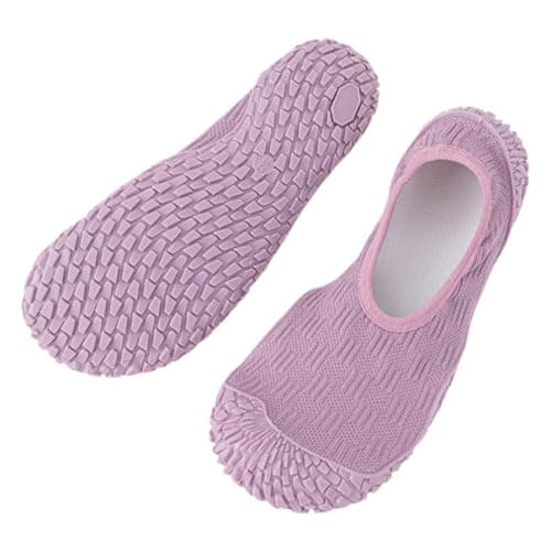 Barefoot Shoes, Treadmill Shoes, Women's Treadmill Shoes, Lightweight Socks, Comfortable Indoor Shoes, Comfortable for Travel and Dancing, Lavender, 5 UK