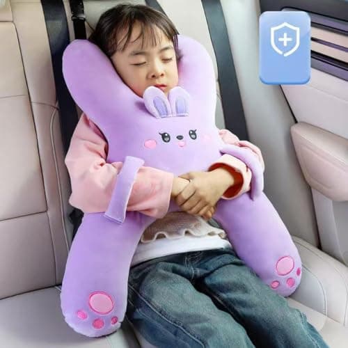 Frhwye Car Travel Pillow for Kids Ergonomic Breathable Rest Pad H Shaped — view 2