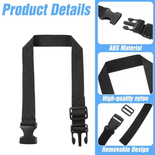 2 Pcs Waist Bag Extension Strap, 20 X 0.98 Inch Bumbag Extension Belt — view 6