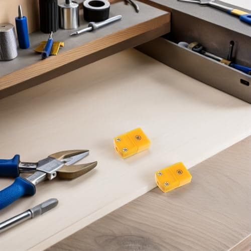 K Type Thermocouple Plastic 5 Sets Yellow Plug Socket Connectors — view 4