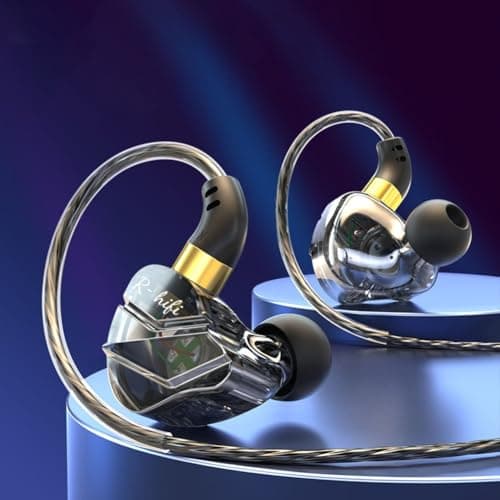 EffiFish Wired In-Ear Headphones with Mic Bass Boosted(Black) — view 4