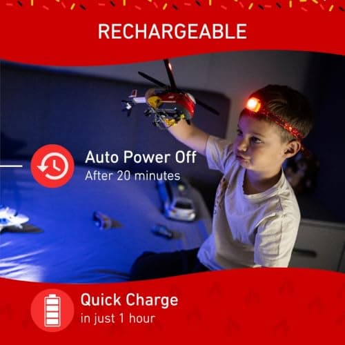 Ledlenser KIDLED4R Kids Rechargeable Head Torch, Lightweight - Fireman — view 6