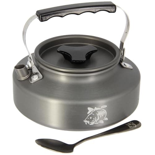 NGT 0.8L Aluminium Kettle Set – Lightweight Outdoor Camping & Fishing Kettle with Teaspoon Compact, Durable Anodised Aluminium for Bivvy, Backpack & Travel — view 2
