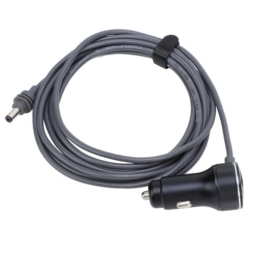 12V DC Power Cable, Rubber Car Charger for Satellite Antenna, 2m — view 3