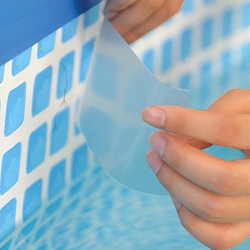 Bestway 10 Pack Waterproof Inflatables Repair Patch Kit – 2.5 x 2.5in - Heavy Duty Underwater Swimming Pool & Air Mattress Patch Repair Kit for Floats, Tubes, Bounce Houses & Inflatable Toys — view 6