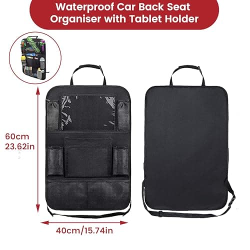 YHTCC Car Seat Organiser, Back Seat Storage for Kids with Tablet Holder — view 2