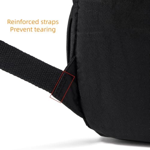 AOTIAN Mini Backpack for Women, Durable Nylon Small Daypack, Black — view 6