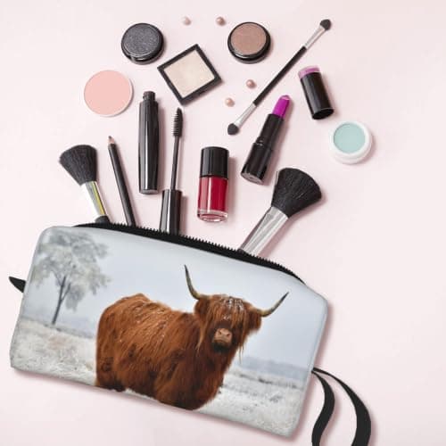 Meymuise Makeup Bag, Scottish Highlands Winter Landscape — view 6