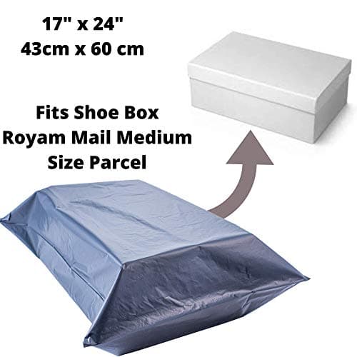 5 Large Postage Bags- 17" x 24" - Calzette Strong Parcel Bags for Clothes — view 2