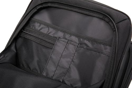 DK Luggage EasyJet cabin bag 45x36x20 Underseat Hand Luggage Carry on Travel Laptop Backpack with USB Port With 2 Wheels (Black, 17" Small) — view 4