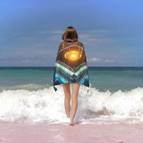 kkvhhyuo Beach Towel 52x32 Inch Absorbent Bath Towels for Pool Camping Gym — view 6