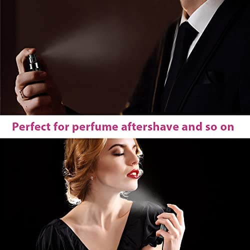 ACWOO 5 PCS 5ML Perfume Atomiser Bottles, Refillable Fine Mist Spray Bottles, Mini Travel Perfume Atomizer, Underfill Empty Travel Bottle Portable Purse Spray Bottle for Men and Women — view 5