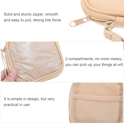 Data Line Storage Bag 2 Compartments down Zipper Travel — view 3