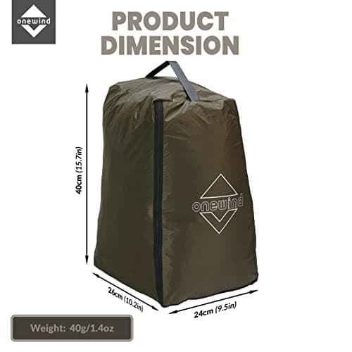 Onewind Premium Boot Bag, Lightweight and Compact Boot Storage Solution for Skiing, Camping and Hiking, OD Green — view 3