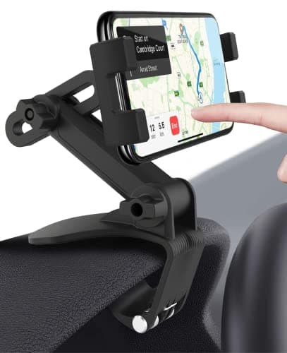 Dashboard Car Phone Clip Mount, Sun Visor & Rearview Mirror Phone Holder