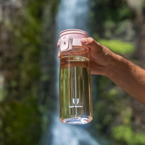 Super Sparrow Water Bottle 750ml - One-Tap TouchGulp Bottle - Non-Toxic BPA Free - Lightweight & Sustainable Tritan Water Bottles for Sports, Travel, Outdoors — view 4