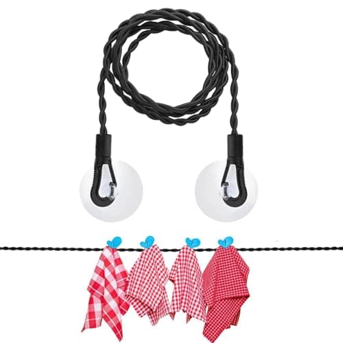 Windproof Trip Clothesline,Portable Camping Clothes Rope