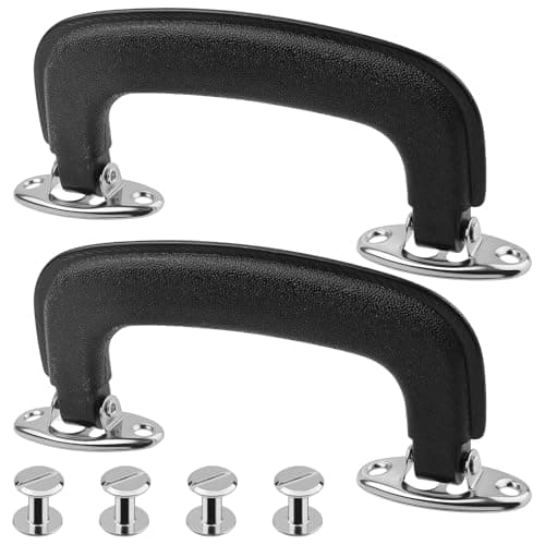 2 Set Guitar Case Handle Luggage Handles Replacement - Carry Luggage Handle for Guitar Suitcase Handle Replacement, Toolbox, Trunk Repair Parts Storage Box Replacement Installation Suitcase Handle