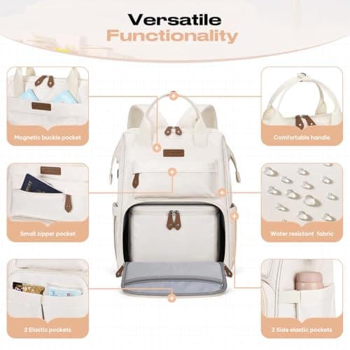 Maelstrom 15.6-17.3" Laptop Backpack with Lunch Box, Work Bag for Women Men — view 4