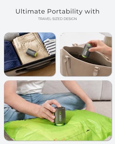 Vacbird Vacuum Storage Bags with Rechargeable Pump for Travel, 10 Pack — view 6