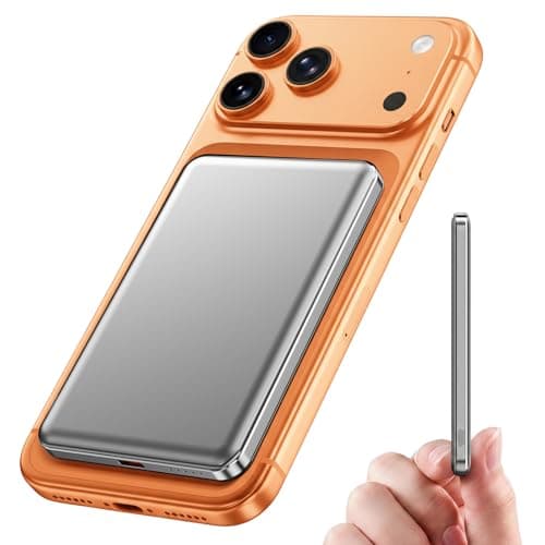 Nepagz Magnetic 5000mAh Wireless Power Bank, Ultra Slim & Lightweight