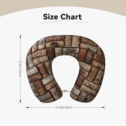 Wine Cork Memory Foam Travel Pillow Removable Case Sleeping Rest Cushion — view 4