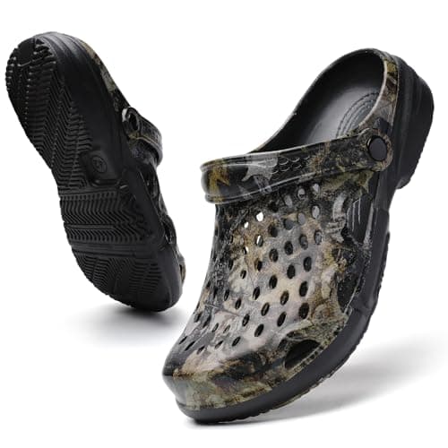 Men's EVA Clogs - Outdoor Mules with Adjustable Heel Strap, Non-Slip Summer Sandals, Breathable Garden & Pool Shoes for Travel, Hiking, and Casual Wear Camouflage 7 — view 5