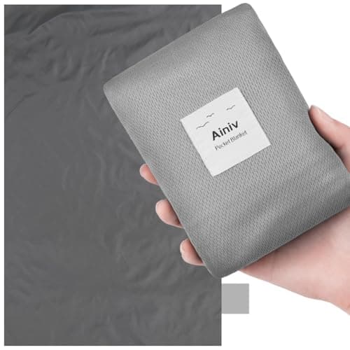 Ainiv Picnic Blanket, Mini Pocket Beach Mat 200 x 210 cm (5-8 People)