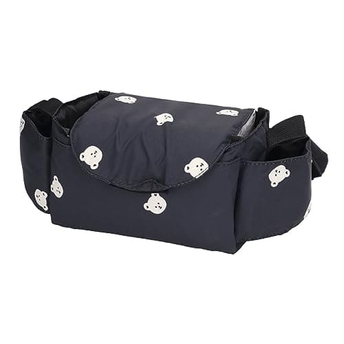 Baby Stroller Bag 15 Compartment Large Capacity Storage Organizer (Black) — view 5