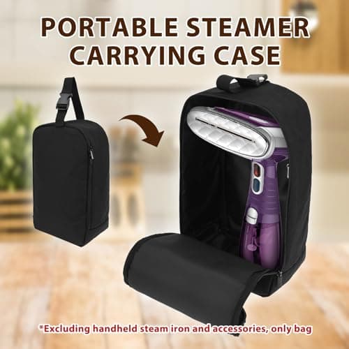 Travel Steamer Bag with Hanging Buckle Strap Compatible with Conair Handheld Clothes Steamer for Travel and Storage Bag — view 5