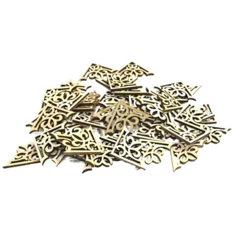50pcs Wooden Corner Embellishment for Scrapbook Albums — view 5