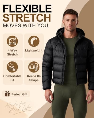 Roadbox Men's Thermal Underwear Set, Fleece Lined Base Layer Long Johns — view 5
