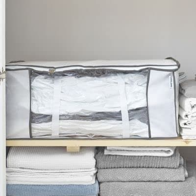 Lakeland Vacuum Clothes & Duvet Storage Tote Bag 87L – Stores King-Size Duvet Space Saving Solution (Pack of 2) — view 3