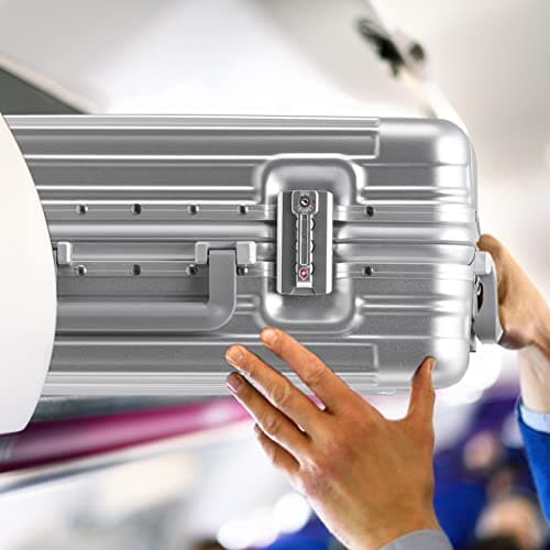 Flight Knight Premium Travel Suitcase - 8 Spinner Wheels - Built-in TSA Lock Lightweight Aluminium Frame, ABS Hard Shell Carry on Check in Luggage Highly Durable - Approved for Over 100 Airlines — view 3