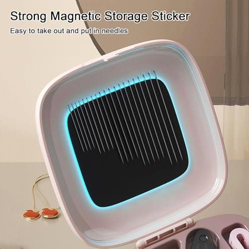 Sewing Box Magnetic Needle Storage with Thread Holder — view 4