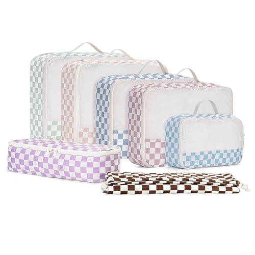 Narwey 7 Set Packing Cubes for Suitcases, Large Organiser Bags for Travel — view 2