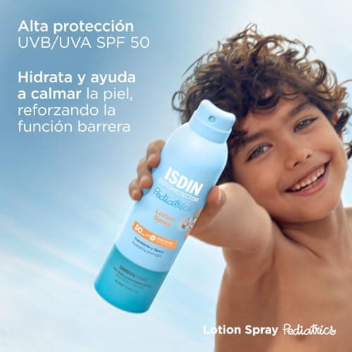 ISDIN Fotoprotector Pediatrics Lotion Spray SPF 50 - Hydrating Sunscreen for Kids - Moisturising & Fast Absorbing - Water Resistant, For Sensitive Skin, 250ml — view 6