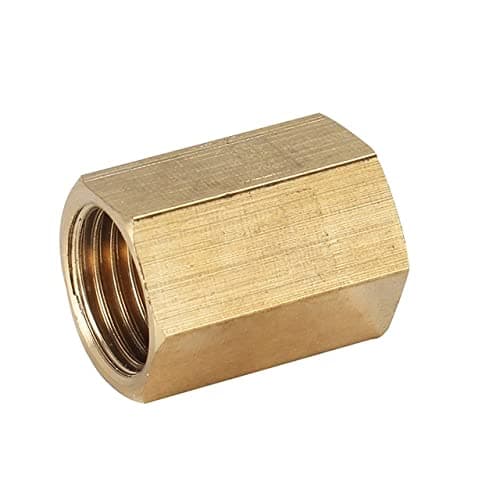 VVW&LIU 1/8' 1/4' 3/8' 1/2' 3/4' 1' BSP Male Female Thread Brass Elbow End Cap Plug Nipple Tee Pipe Fitting Coupler Connector Adapter,3/8"