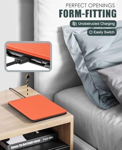 MoKo Case for 7" Kindle Paperwhite 12th Gen&Colorsoft 2024, Orange — view 6