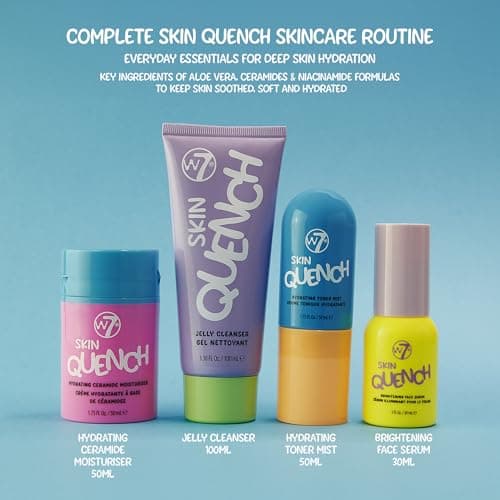 W7 Skin Quench Full Size Skincare Set - Aloe Vera and Ceramides — view 2