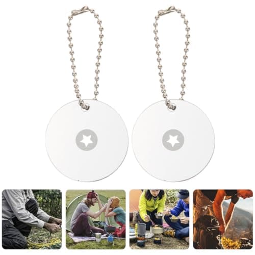 2pcs Portable Signal Mirror Acrylic for Hiking and Outdoor Camping Use — view 5