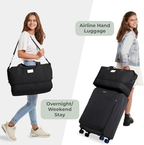 FAROWELL Overnight Hospital Bag, Travel Bags for Women, Pregnancy Baby Maternity Hospital Bag Holdall Duffle, Weekend Bags for Women, Easyjet Cabin Hand Luggage Underseat Weekender Duffel Womens/Mens — view 5